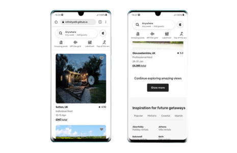Airbnb Mobile Site Clone